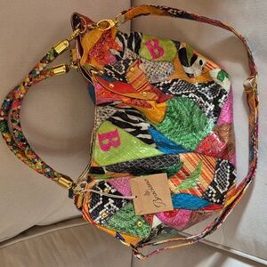 Braciano Vintage Colorful Vynil Bag